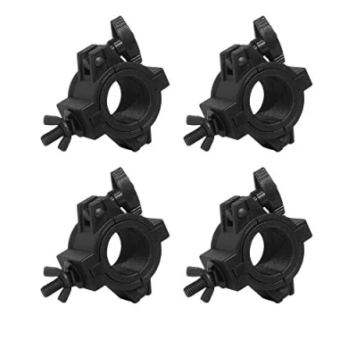 Image of 4 x CHAUVET CLP 10 CLP10 HALF COUPLER DJ LIGHTING FIXTURE CLAMP WITH INSERTS