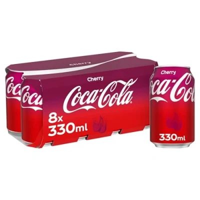 Image of Coca Cola Original Taste Cherry 8 x 330ml Cans