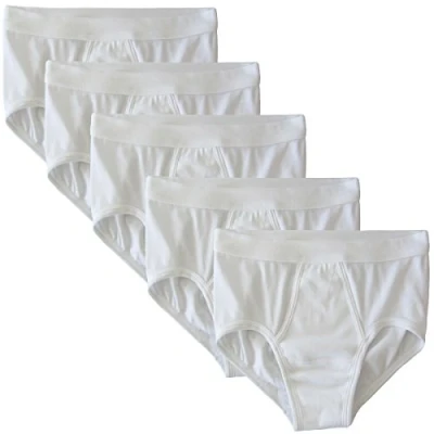 Image of HERMKO 3240 pack of 5, men&#039;s Y fronts with comfortable waistband, briefs made 100% European fine ribbed cotton (&#039;classic shape&#039;), underwear certified in accordance OEKO TEX 100, Taille:6 (XXL);Couleur:blanc