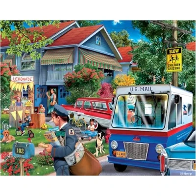 Image of White Mountain Puzzles It&#039;s The Mailman, 1000 Piece Jigsaw Puzzle