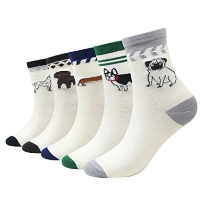 Image of Cansok Men&#039;s Mathematics Physics Chemistry Funky Novelty Dress Crew Socks (Science 4 pairs)