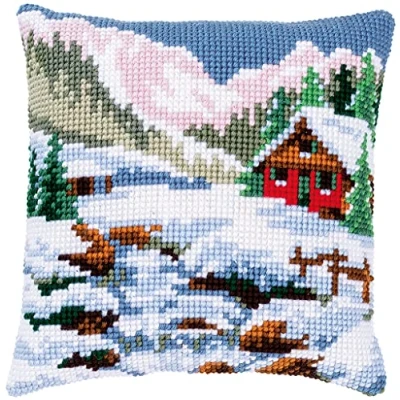 Image of Vervaco Embroidery Kit, Winter Scenery, 40 x cm