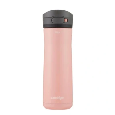Image of Contigo Jackson Chill drinks bottle, large BPA free stainless steel water 100 % leakproof, keeps cool for up to 24 hours; insulated bottle sports, cycling, jogging, hiking, 590 ml