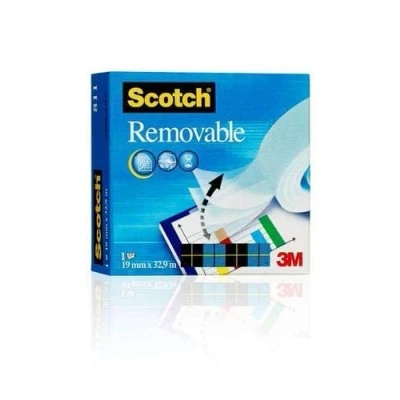 Image of Scotch Magic Removable Tape 19mmx33m +FREE FINCHLEY PEN