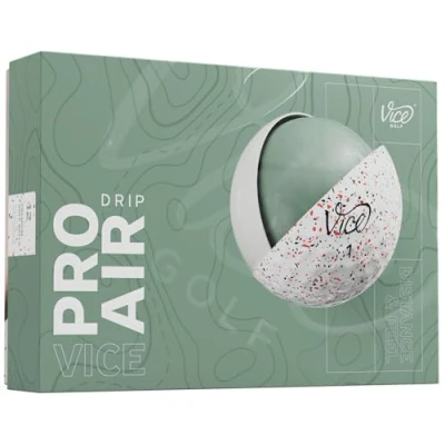 Image of Vice Pro Air Golf Balls (2025 Model) (Red/Black Drip)