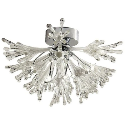 Image of Love Ceiling Small 9 Light G4 Polished Chrome/White Glass, NOT LED/CFL Compatible