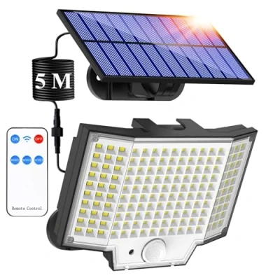 Image of Haokiang Solar Security Lights Outdoor Motion Sensor 1 Pack 2000lm Ip65 270 3 Modes Wall Flood with Garden Floodlight for Gifts Front Door Fence