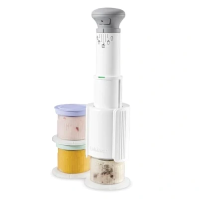 Image of Cuisinart FreezeWand Ice Cream Maker Includes 3 x 240ml dessert pots 5 presets: Cream, Sorbet, Milkshake, Slushie, Mixins high protein, dairy free, vegan, low calorie