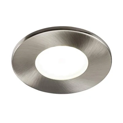 Image of KnightsBridge 230V IP20 Fixed GU10 Fire Rated Downlight Brushed Chrome