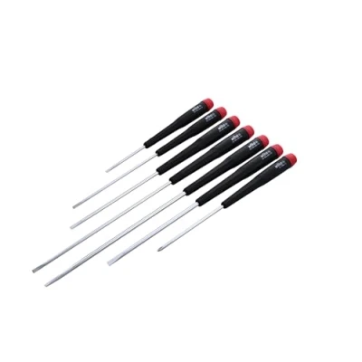 Image of Wiha 26092 Slotted and Phillips Screwdriver Set with Precision Handle, Long, 7 Piece