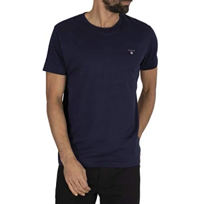 Image of GANT Original Basic Tshirt, Men&#039;s, Size: XL, Evening blue