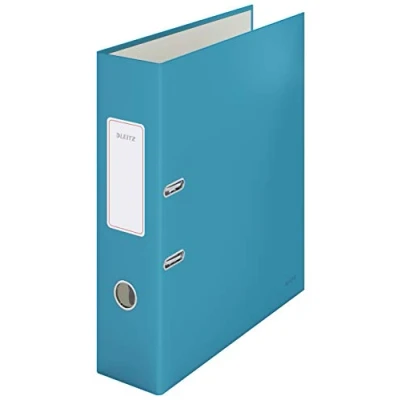 Image of Leitz Lever Arch File, 600 Sheet Capacity, 80 mm Spine, Cosy Range, A4, Calm Blue, 10610061