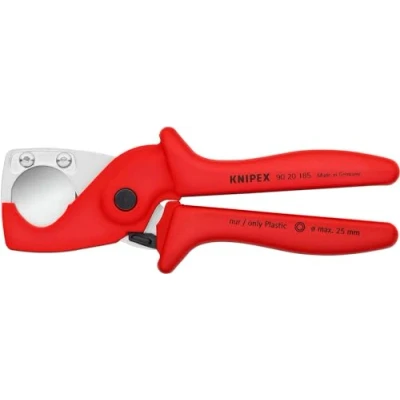 Image of KNIPEX PlastiCut Cutter for flexible hoses and plastic conduit pipes glass fibre reinforced handles 25 mm 90 20 185