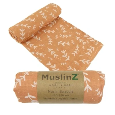 Image of MuslinZ Ex Large Muslin Cloths for Baby Newborn Essentials Swaddle Bamboo Mix, Soft and Breathable (Laurel Leaf)