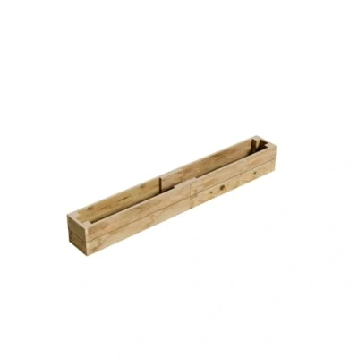 Image of Gro Garden Products Wooden Raised Bed 30cm L x 240cm W H Large Planters for Vegetables, Herbs, or Flowers Trough Planter Box with FSC Tanalised Timber