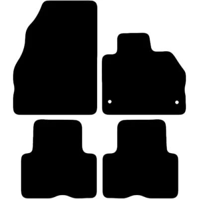 Image of Carsio Carpet Car Mats For Renault Kangoo 5 seat 2009+ Onwards Tailored Fit Floor Mat Set Complete Accessory Black Custom Fitted All Weather, Anti Slip Backing &amp; Trim