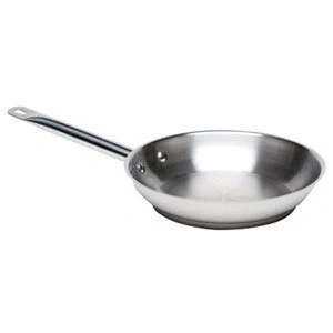 Image of Stainless Steel Frypan 7.75 Inch Frying Pan Cooking Professional Quality by Genware