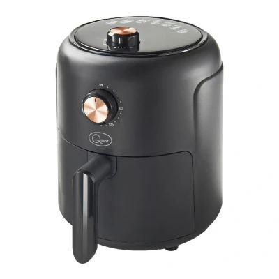 Image of Quest 33870 2.3L Small Air Fryer/Manual Dial Controls/Non Stick Detachable Food Basket / 60 Minute Timer/Cool Touch/Auto Shut Off &amp; Overheat Protection 1000W
