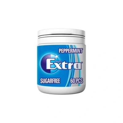 Image of Wrigley&#039;s Extra Peppermint Gum Bottle 60 Pieces x 5 pack