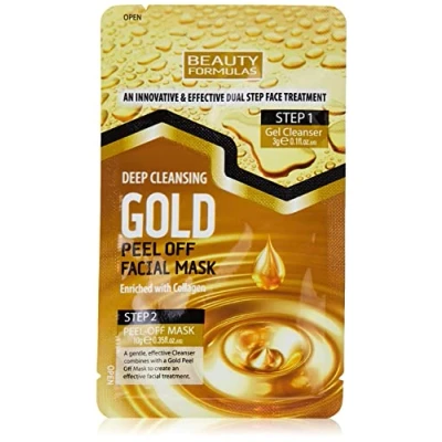 Image of Beauty Formulas Deep Cleansing Gold Peel Off Facial Mask
