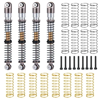 Image of AXspeed RC Crawler 53mm Long Metal Shocks Damper for 1/24th Axial Scx24 AXI90081 Deadbolt AXI00001 AXI00005 AXI00006 Upgrade (Titanium)