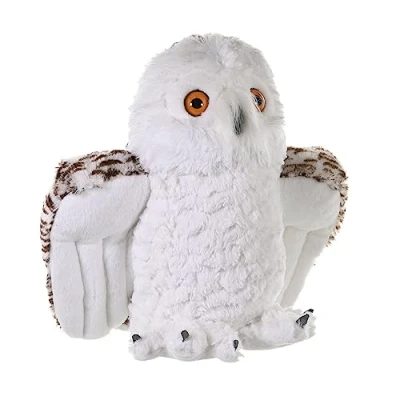 Image of Wild Republic Snowy Owl Plush Soft Toy, Cuddlekins Cuddly Toys, Gifts for Kids, White, 30 cm
