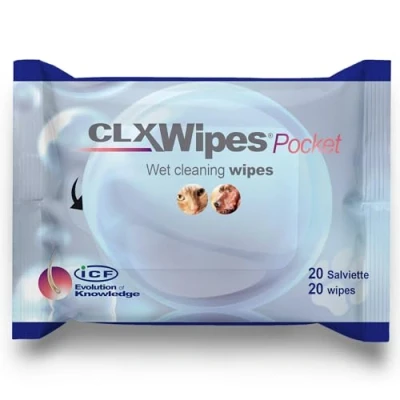Image of ICF CLX Pet, Puppy, Cat and Dog Wipes Antibacterial Antiseptic Antifungal Grooming Cleaning for Paw Ear Tushie Face Bums 20