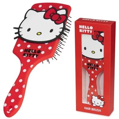 Image of Hello Kitty Detangle Hair Brush for Women, Teenagers, and Girls, Kawaii Accessories Cute Gifts Her (Hello Brush)