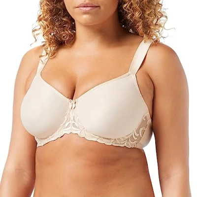 Image of Triumph Womens Modern Finesse W01 Minimizer Bra, Neutral Beige, 38DD UK