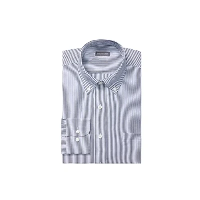 Image of Van Heusen Men&#039;s Dress Shirt Regular Fit Pinpoint Stripe, Ocean, 16&quot; Neck 34&quot; 35&quot; Sleeve