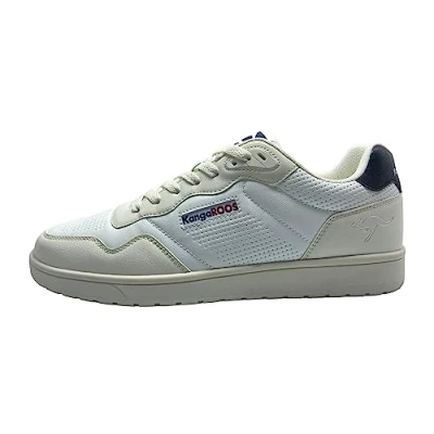 Image of KangaROOS Unisex K slam One Sneaker, White Cool Beige, 10.5 UK