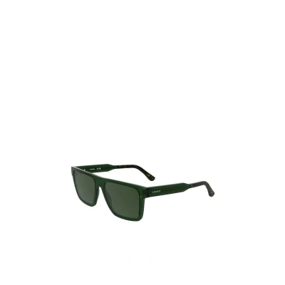 Image of Lacoste Man L6059S 301 Sunglasses Bio inject Green Squared Normal