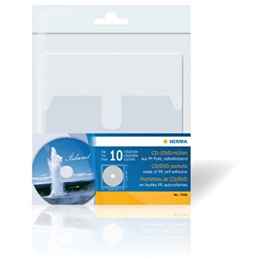Image of Herma 7688 CD/DVD Cases 129 x 130 mm Pack of 10