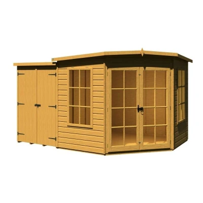 Image of Shire Greenhouses Hampton with Side Shed 8 X 12