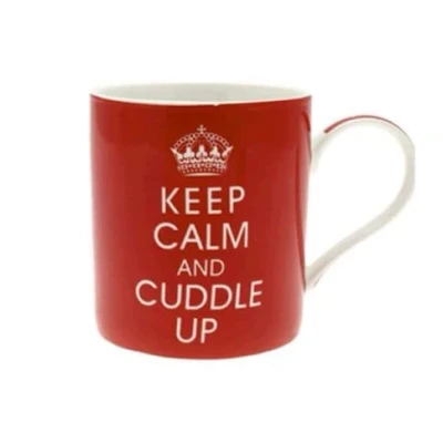 Image of Keep Calm and Cuddle Up Fine Bone China Mug in Gift Box
