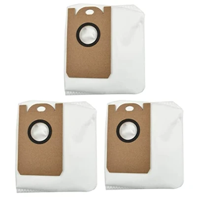 Image of NA 3 Pack Dust Bags Replacement for Ultenic T10 Robot Vacuum Cleaner Parts Accessories, Large Capacity
