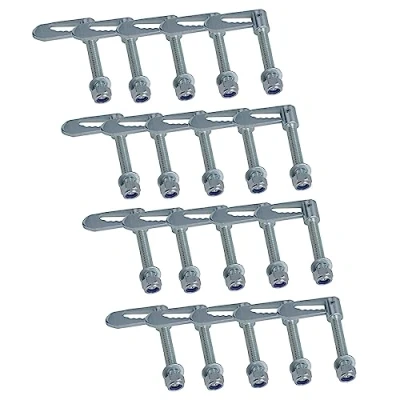 Image of AB Tools Antiluce Drop Catch Anti Luce Fasteners M12 x 75mm Tail Gate Trailers Gates 20pc