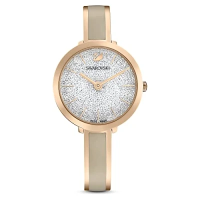 Image of Swarovski Crystalline Delight Watch, Rose Gold Tone Plating, White Crystal Design, from The Collection