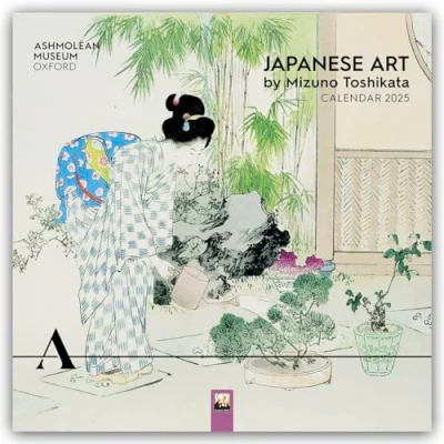 Image of Ashmolean Museum: Japanese Art by Mizuno Toshikata Wall Calendar 2025 (Art Calendar)