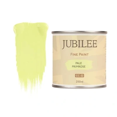 Image of Guild Lane Jubilee Fine Paint Pale Primrose Furniture, Metal, Fabric, Glass &amp; More Indoor Outdoors Water Based Acrylic 250ml
