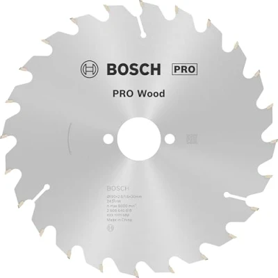 Image of Bosch 1x PRO Wood Circular Saw Blade for Corded Hand Held Saws (for Softwood, Hardwood, Ø mm, Professional Accessory Saw)
