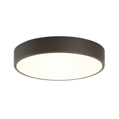 Image of Mallon LED Bathroom Flush Ceiling Light Bronze Effect IP44