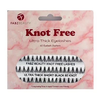 Image of Knot Free Ultra Thick Cluster False Eyelashes Extensions Soft Touch And Volume Pro Lash Individuals (Short 8 mm 1 Pack)