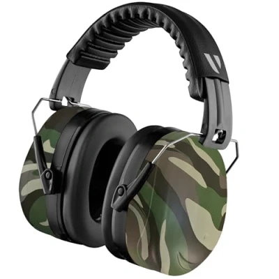 Image of Vanderfields Ear Defenders Adults, 33dB Certified UKCA, Protection Noise Cancelling Headphones, Safety Earmuffs Protectors, Sensory for Autism, DIY, Mowing, Construction