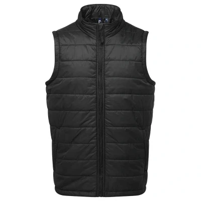 Image of Premier Mens Recyclight Padded Gilet (Black) Size 3XL