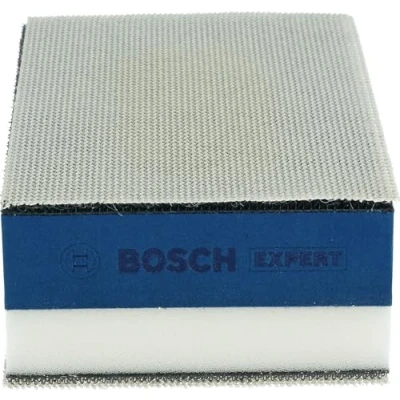 Image of Bosch Accessories Professional 1x Expert Dual Density Sanding Block (for Wood, 80 x 133 mm, incl. M480 Nets 2xP80/2xP120/1xP180, Accessory Hand Sanding)
