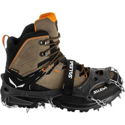 Image of SALEWA Puez Mtn Spike Crampon, Asphalt/Sangria, XL, UNISEX
