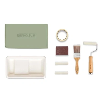 Image of Rust Oleum Ready to Roll Eco Paint Kit (Small) Matt Furniture Rich Greens