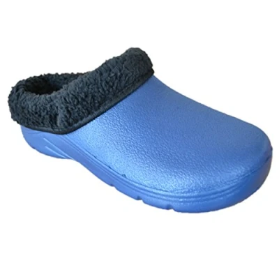 Image of Briers Womens/Ladies Footwear Gardening Clogs With Removable Fleece Lining, Navy UK: 10, EUR: 44