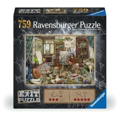 Image of Ravensburger Künstleratelier Exit Puzzle 16782 The Artist Studio 759 Pieces, Multicoloured